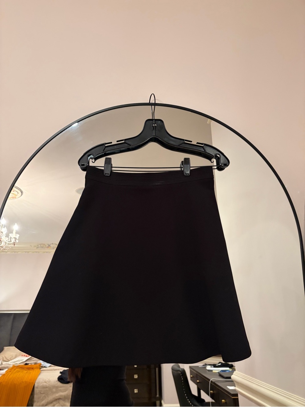 Sandro Black Circle Skirt - Classic Flared Silhouette
